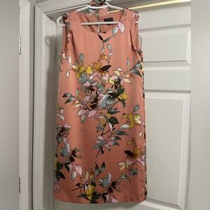 The Limited Peach Floral Midi Dress